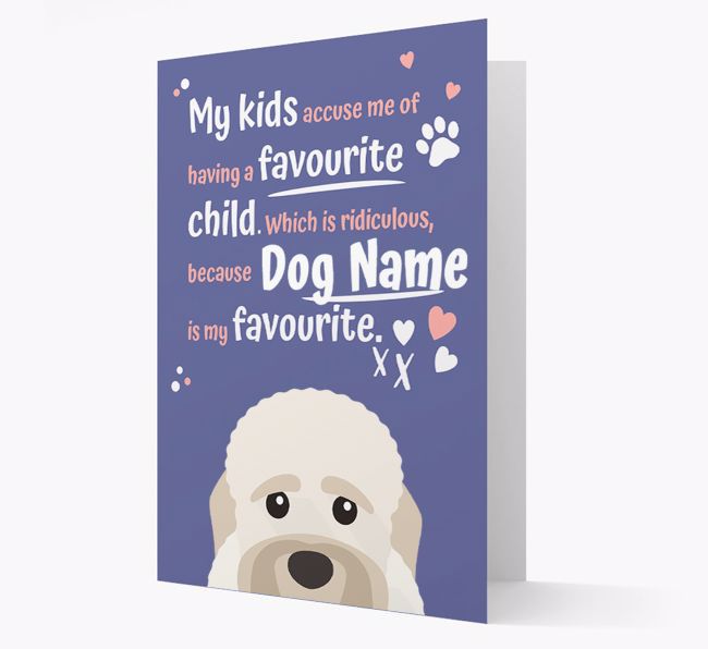 'Favourite Child' - Personalised {breedFullName} Card 